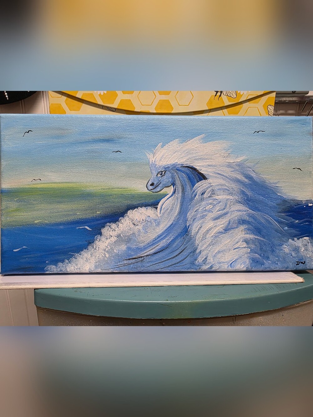 "Wave Runner" Horse Canvas Art
